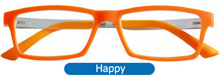 La collezione di occhiali da lettura premontati per leggere e per vedere da vicino con la presbiopia semplice Happy con colori super brillanti ultima moda - DaVicino